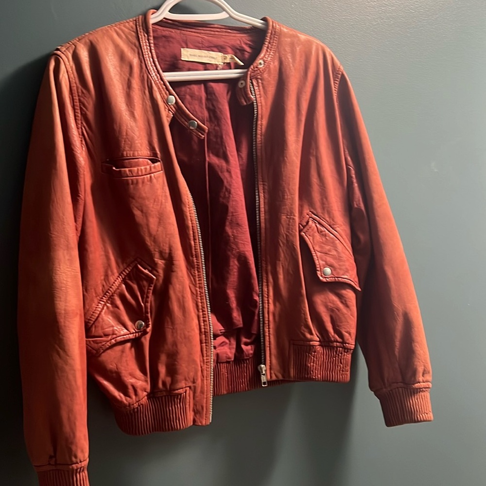 Isabel Marant Rust Leather Jacket